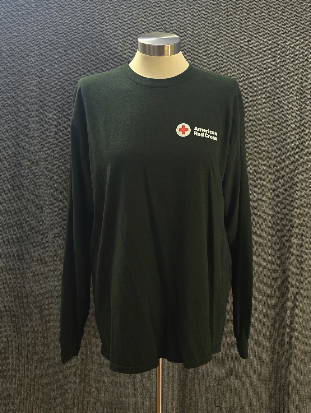 Gildan American Red Cross Mens Long Sleeve Shirt